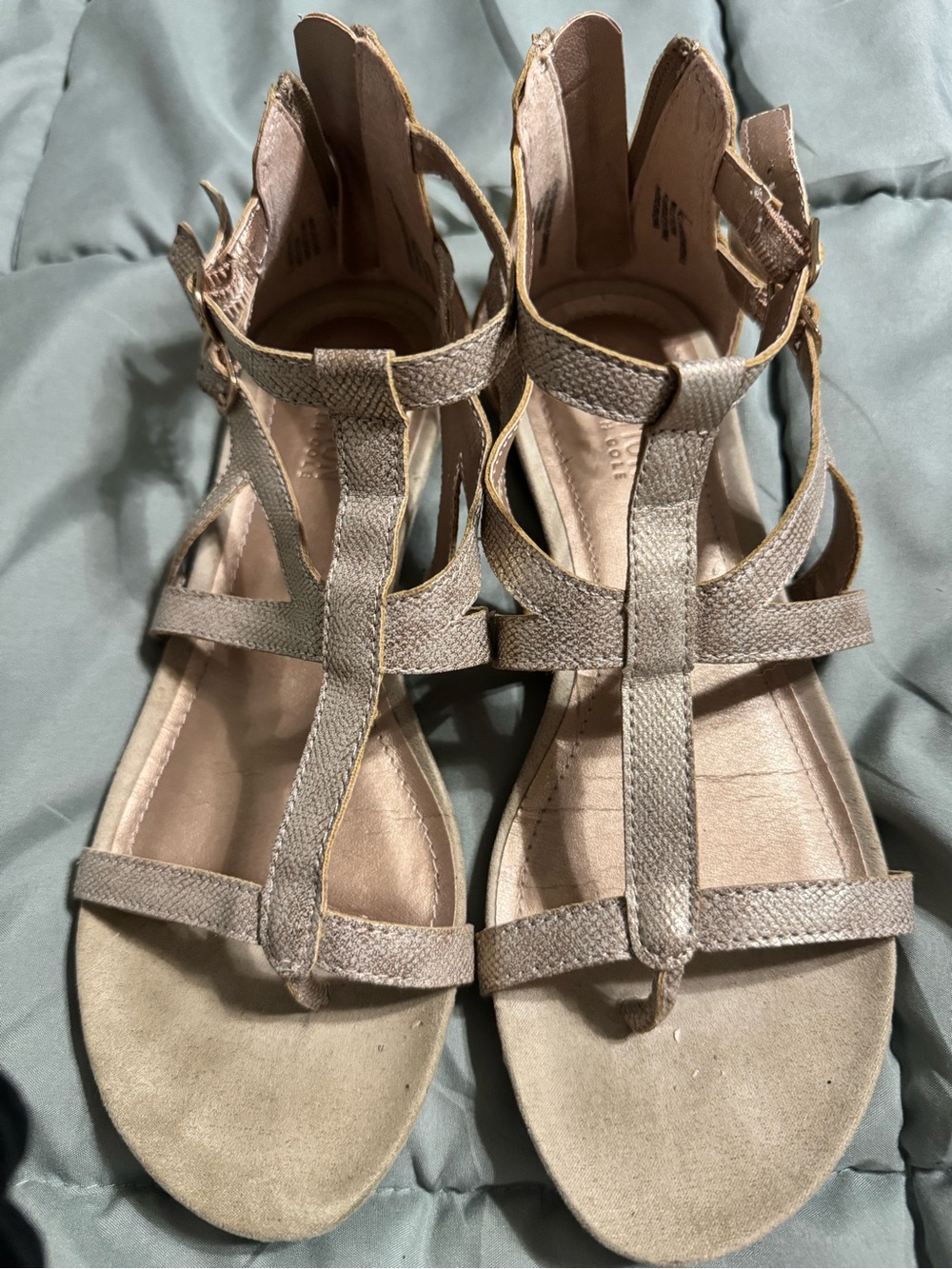 Kenneth Cole Women's Taupe Strappy Gladiator Sandals